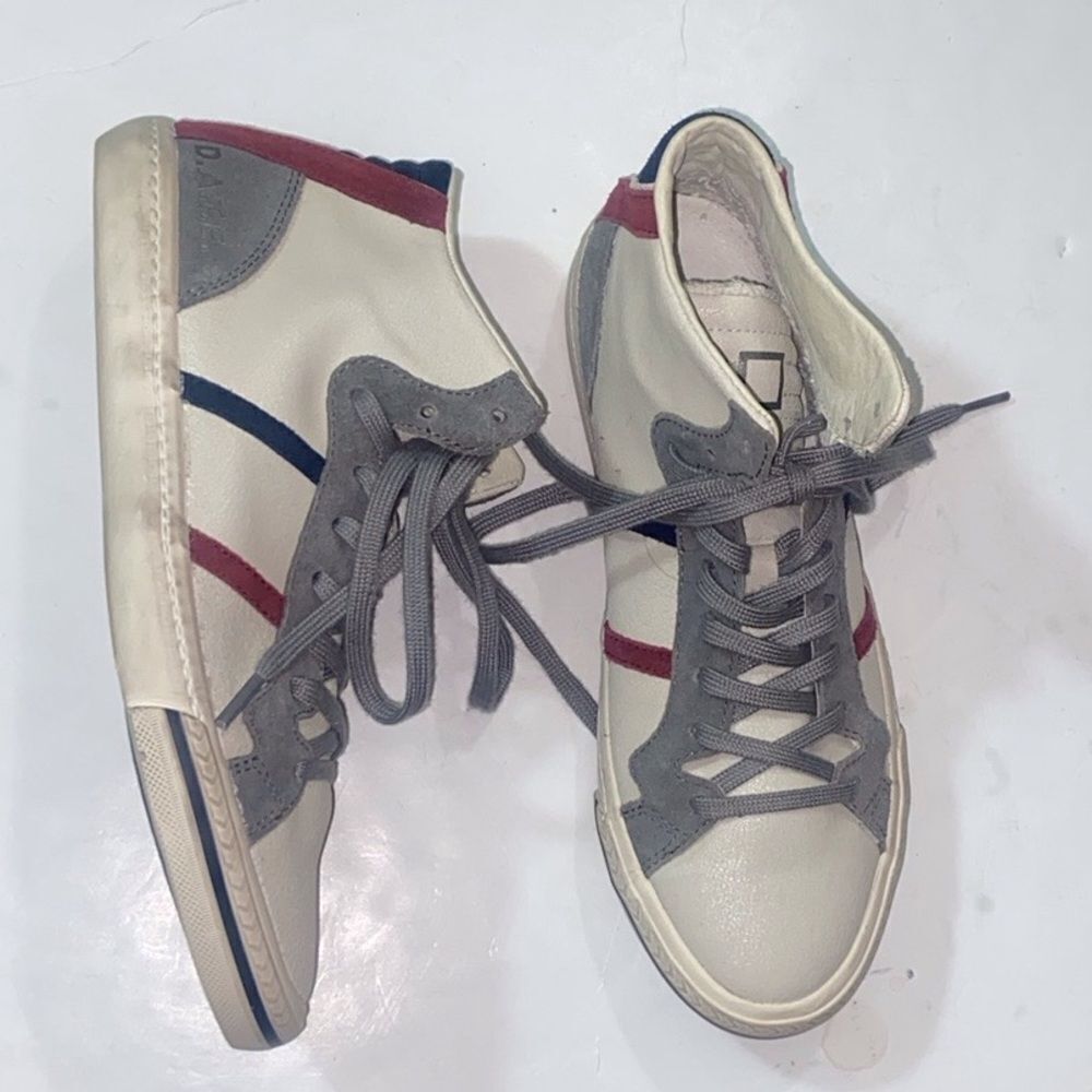 D.A.T.E Suede Worn Insulated High Top Women Shoes Size 8 US